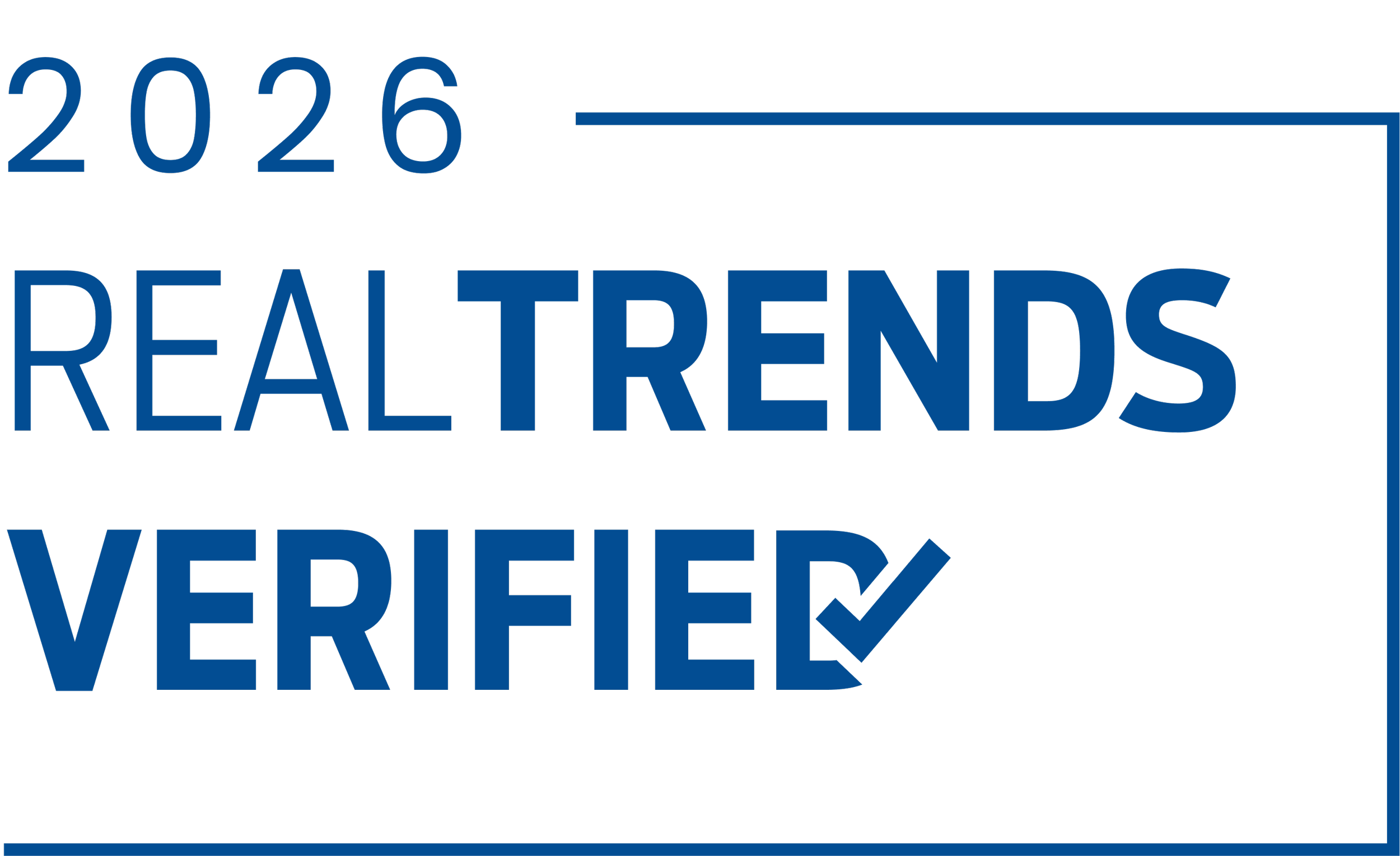 RealTrends Verified 2026, independently verified real estate production