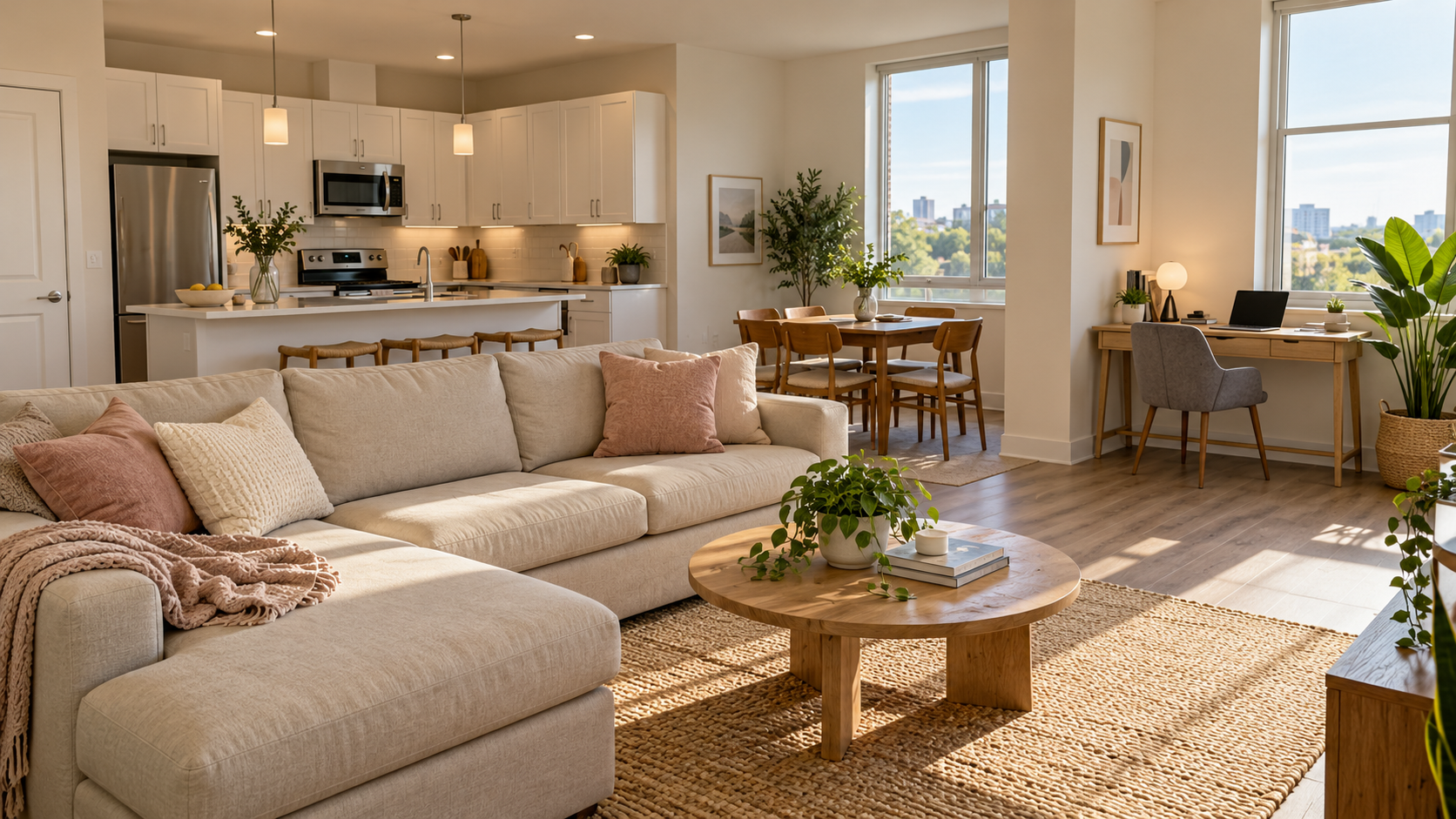 Proposed furnished apartment interior concept