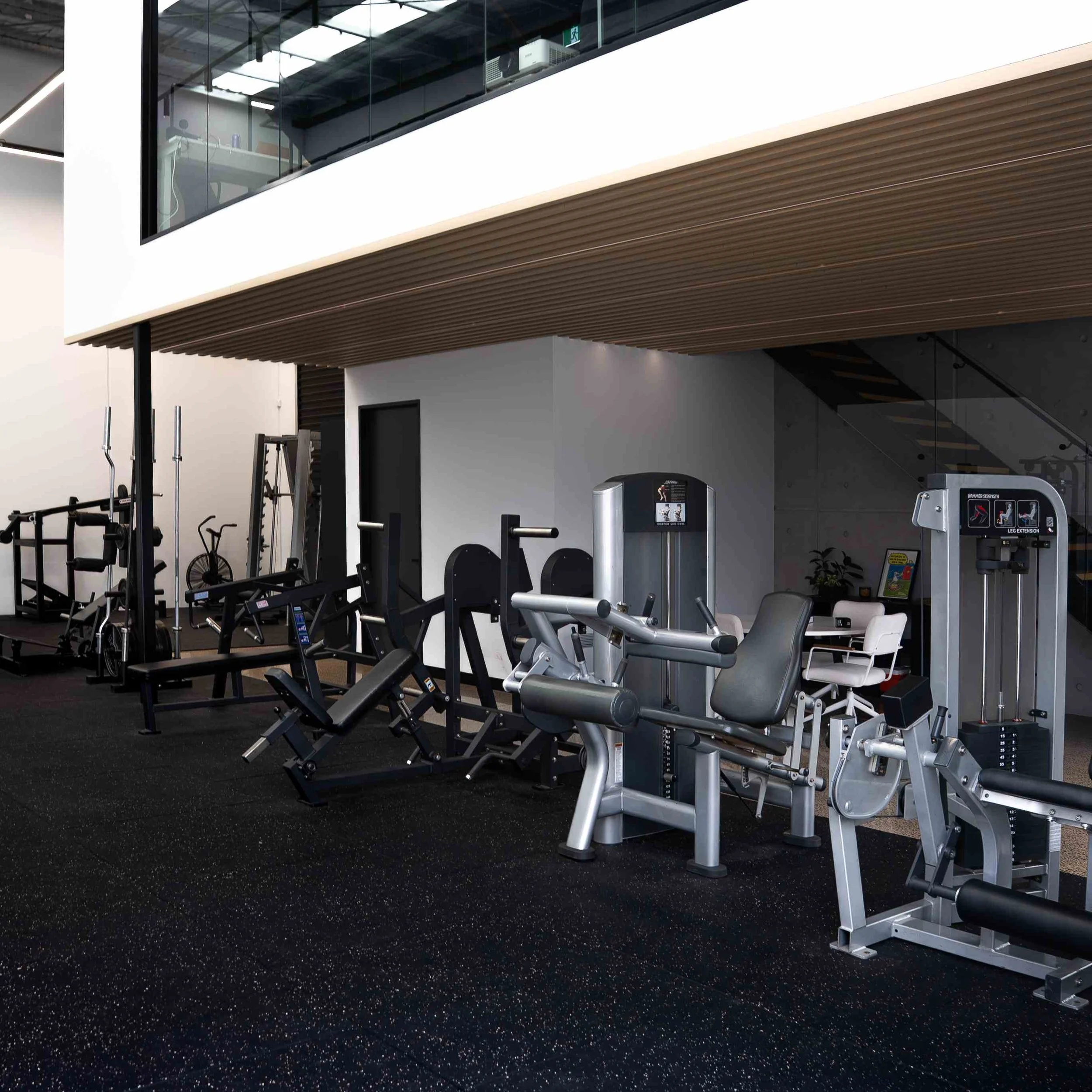 Machine row at Another Gym