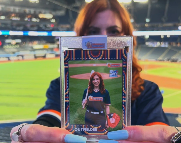 Custom trading card photo booth brand activation