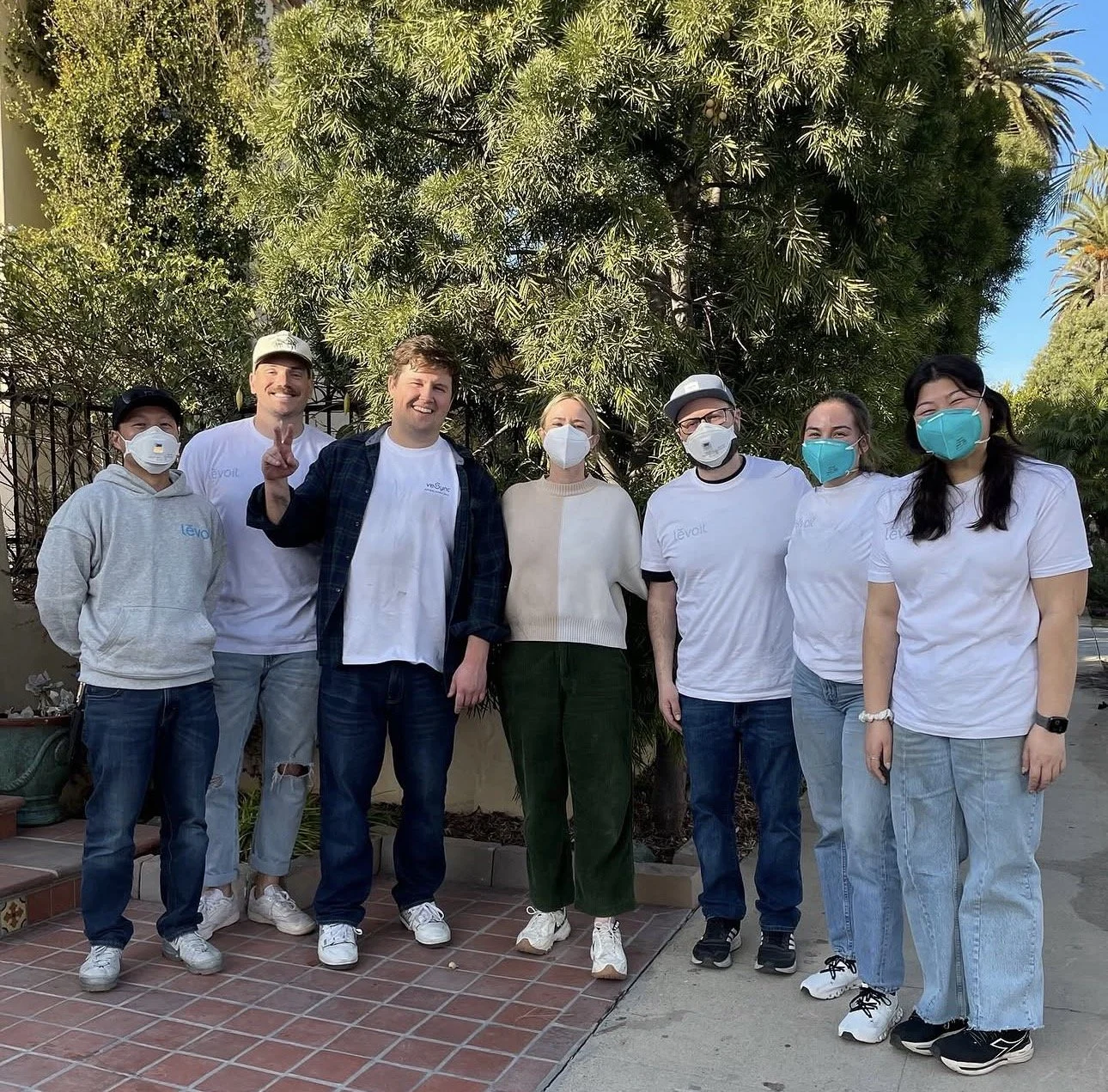 Kind Kulture volunteers with the Breathe Easy LA clean-air relief effort in Los Angeles, 2025