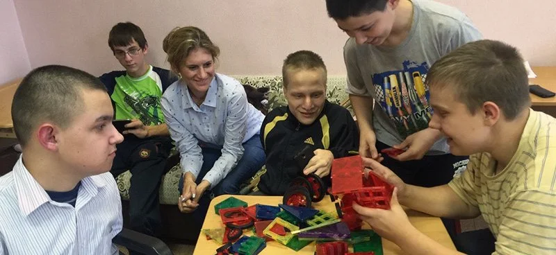 Children at an Eastern European orphanage