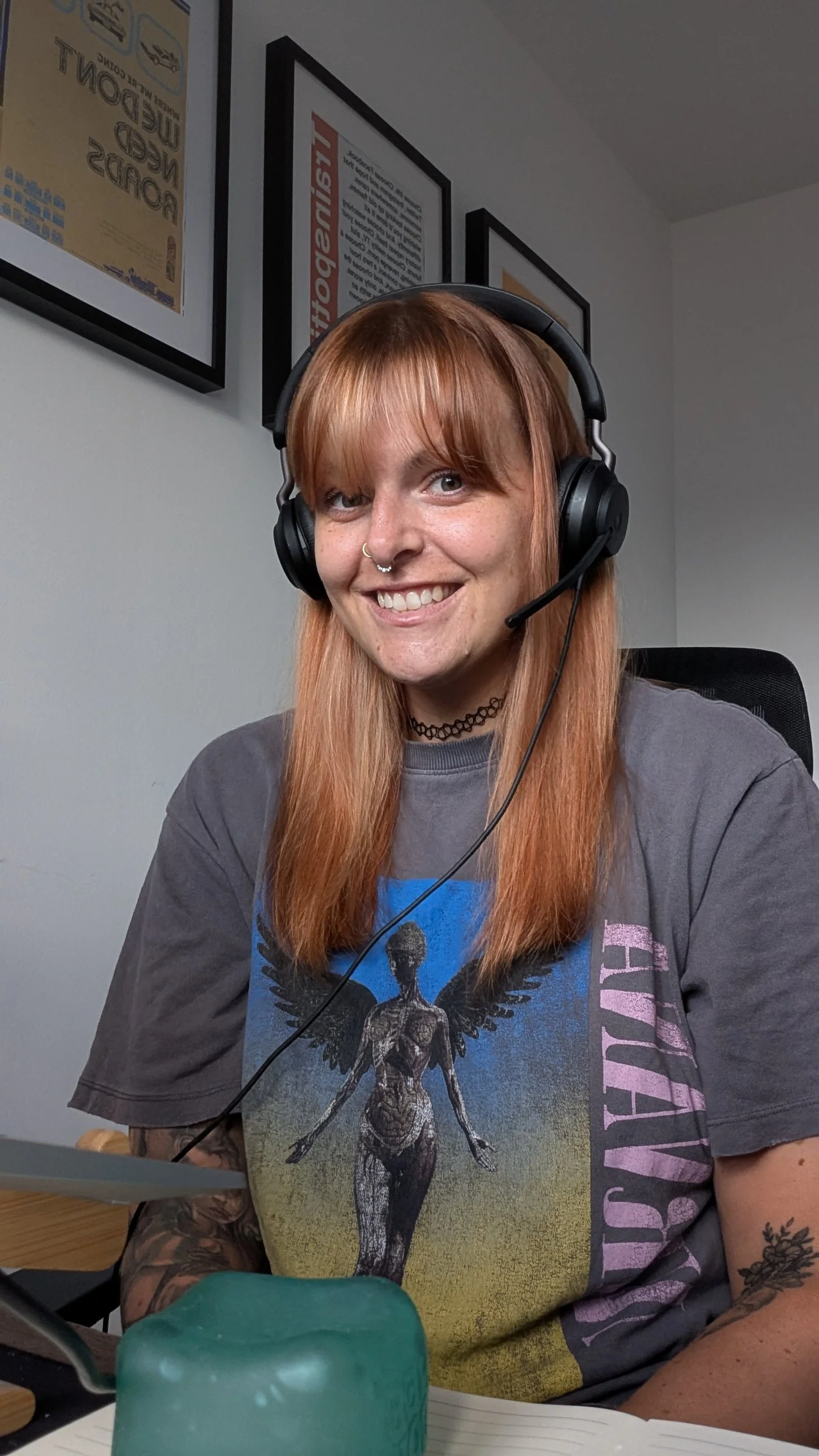 Alison ready for an online consultation