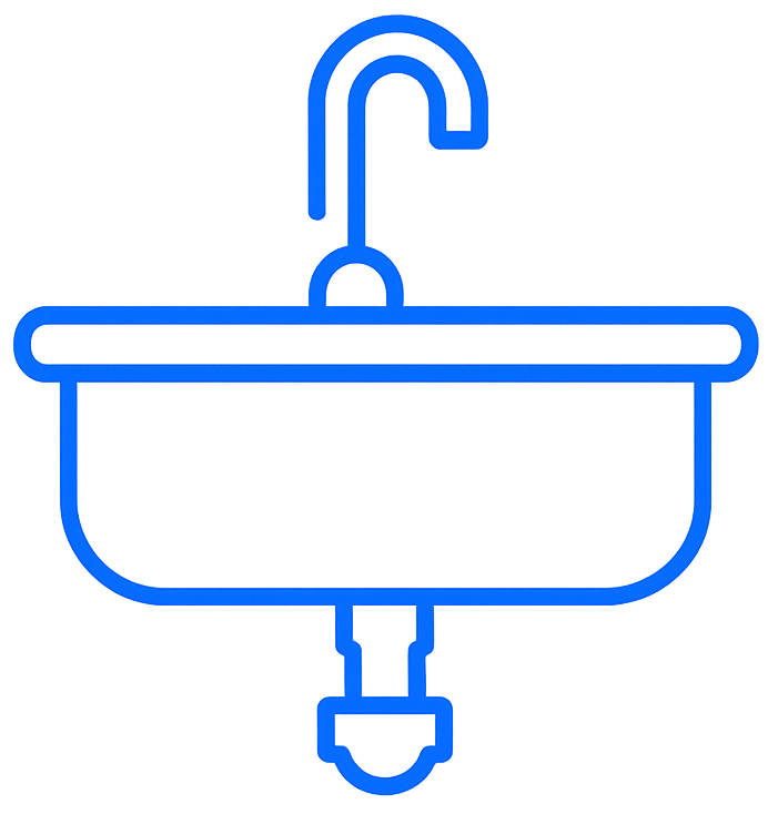 Sink repair and installation icon