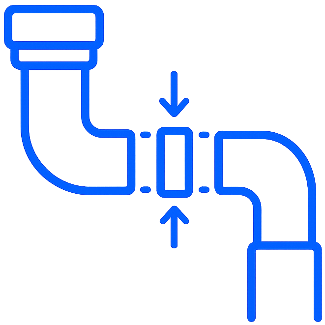 Partial pipe replacement icon