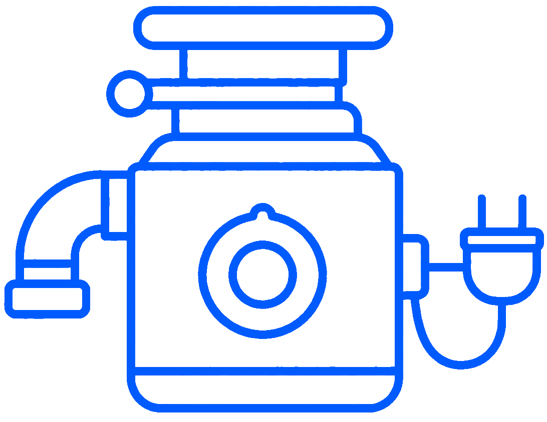 Garbage disposal installation and replacement icon