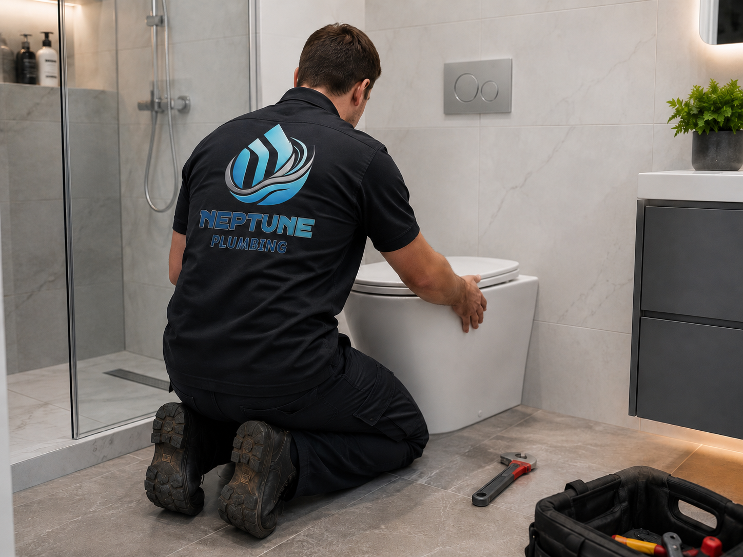 Toilet repair and installation Seattle modern bathroom plumber