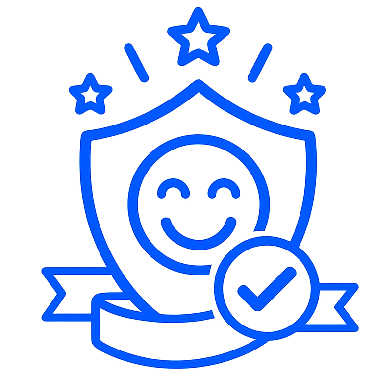 Satisfaction guaranteed plumbing repair icon for Neptune Plumbing projects in Seattle and nearby cities
