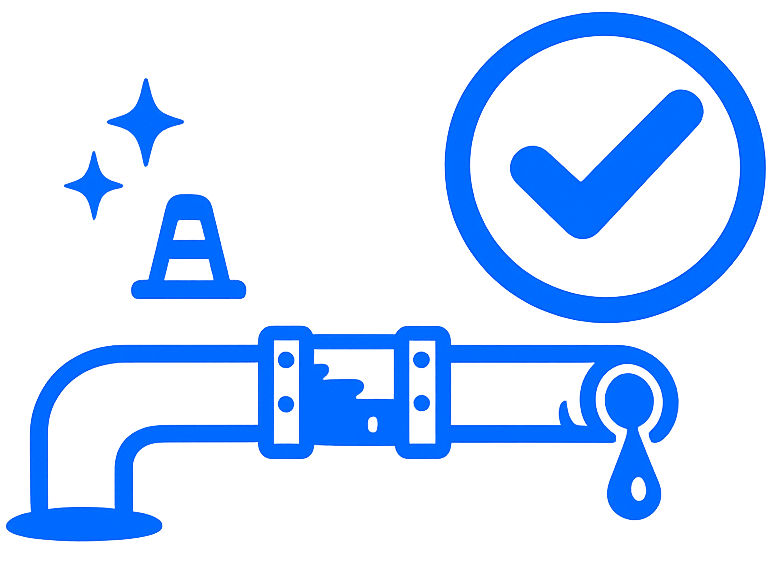 Minimal disruption sewer line repair icon