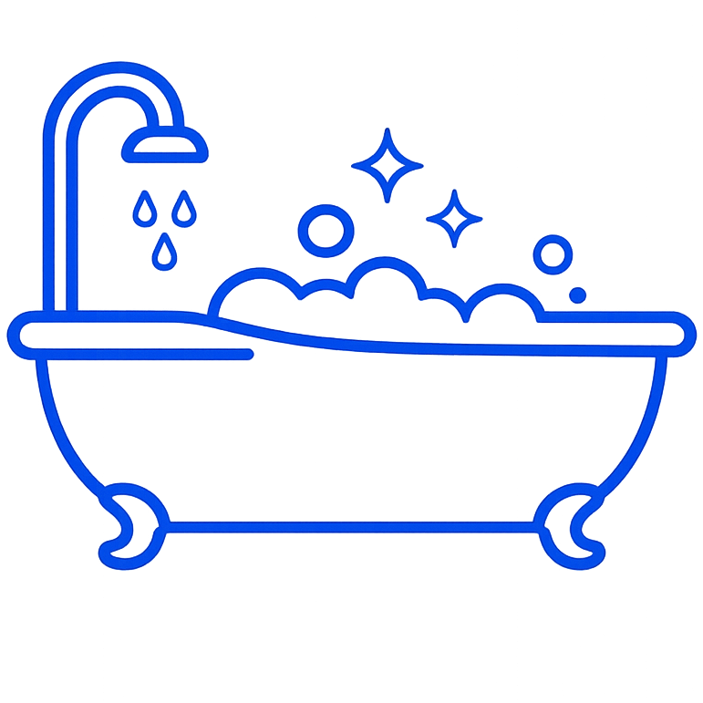 Bathroom drain cleaning icon