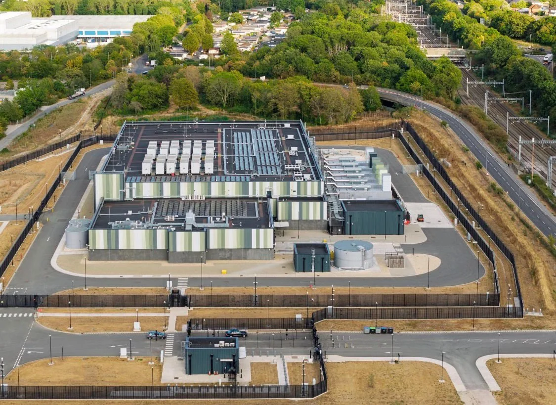 Aerial view of critical digital infrastructure