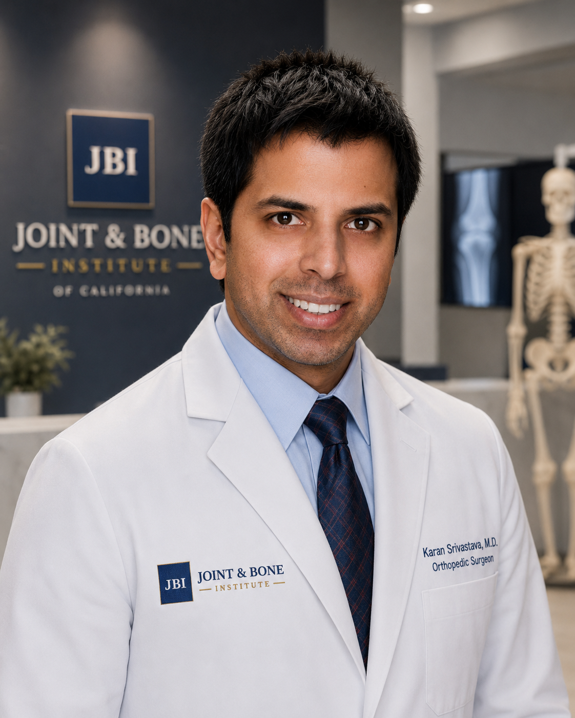 Portrait of Dr. Karan Srivastava, CEO and Joint Replacement Specialist