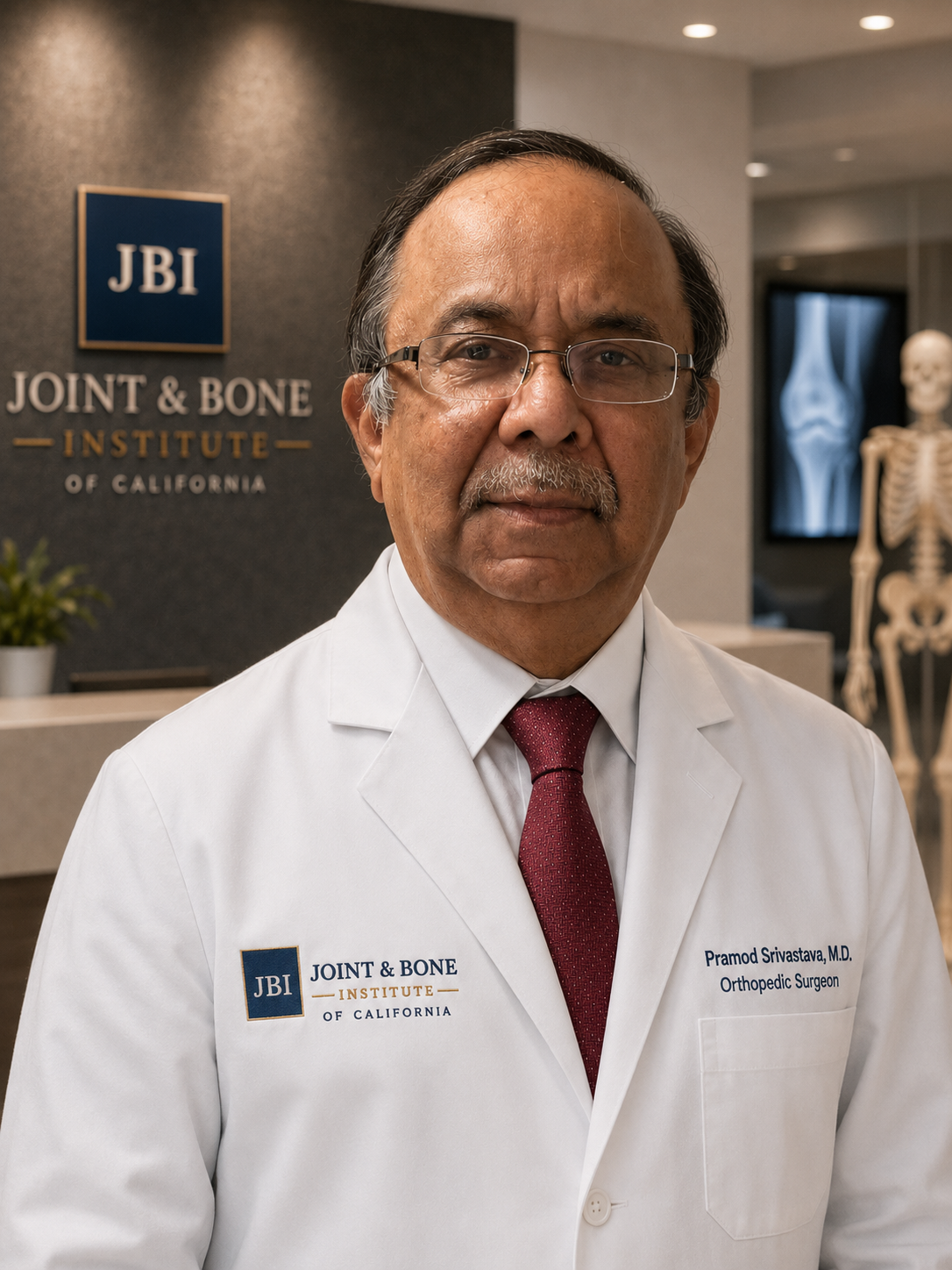 Portrait of Dr. Pramod Srivastava, Chairman and Lead Orthopedic Surgeon