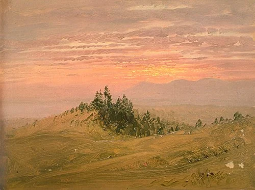 Frederic Edwin Church, Sunset and Catskills from Church Hill, c. 1870-72
