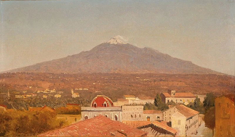 Sanford Robinson Gifford, Mount Etna from Catania, 1868
