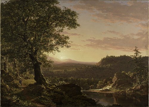 Frederic Edwin Church, July Sunset, 1847