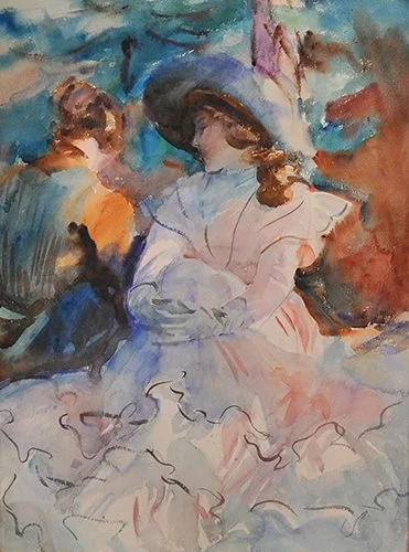 John Singer Sargent, Ladies in the Shade: Abries