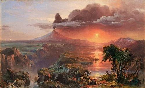 Frederic Edwin Church, Oil Study for Cotopaxi, 1861