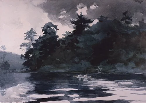 Winslow Homer, Two Men Rowing on a Lake