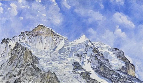 Corinne Cuellar, Plein Air Painting, Jungfrau Massiv