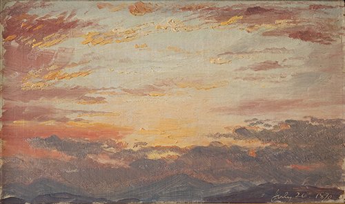 Frederic Edwin Church, Sunset on July 26 1870, 1870