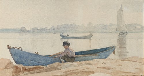 Winslow Homer, Boy with Blue Dory