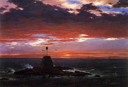Frederic Edwin Church, Beacon, off Mount Desert Island, 1851