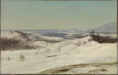Frederic Edwin Church, View from Olana in the Snow, c. 1870-75