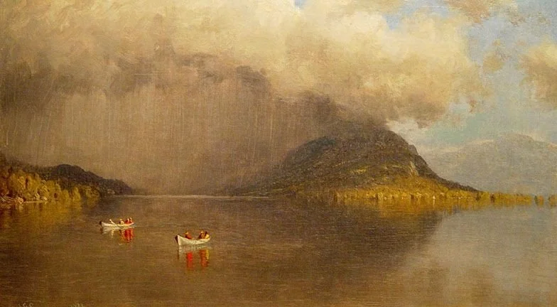 Sanford Robinson Gifford, Coming Rain on Lake George, A Sketch, 1873
