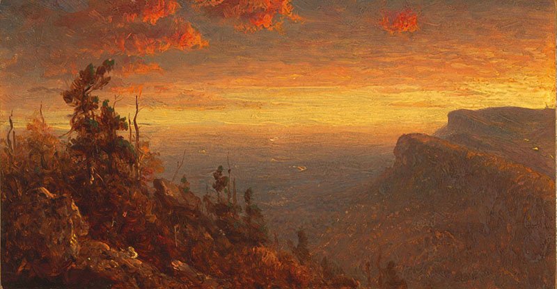 Sanford Robinson Gifford, The Traps, Shawangunk Mountains, New York, A Sketch, 1875