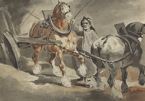 Théodore Géricault, La charrette à charbon
