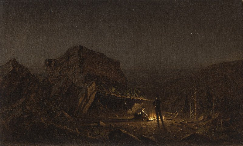 Sanford Robinson Gifford, Camping for the Night on Mansfield Mountain, early 1860s