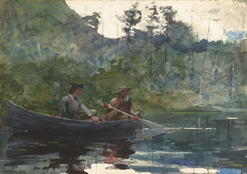 Winslow Homer, Canoeing in the Adirondacks