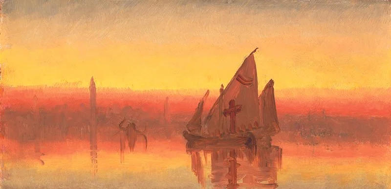Sanford Robinson Gifford, A Twilight Sketch in Venice, 1878