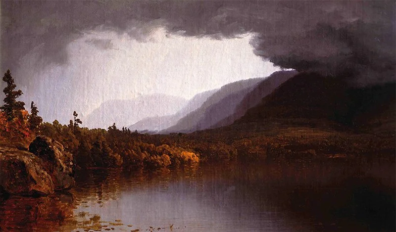 Sanford Robinson Gifford, A Coming Storm on Lake George, 1863