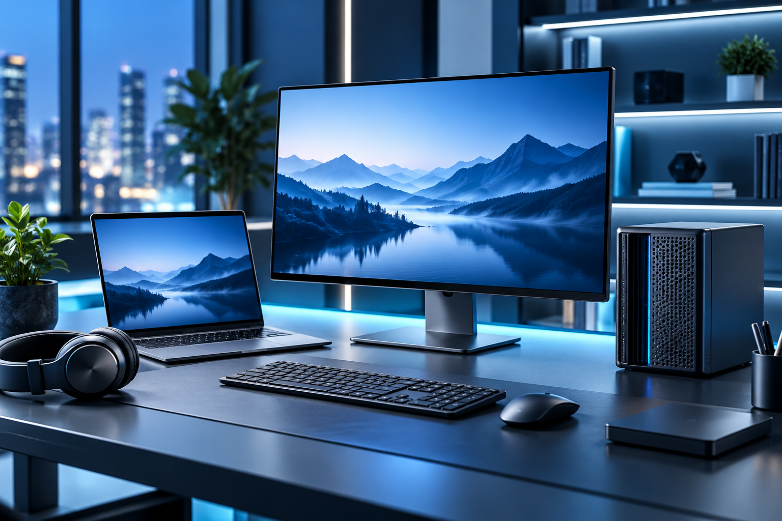 Illustrative business computers and hardware