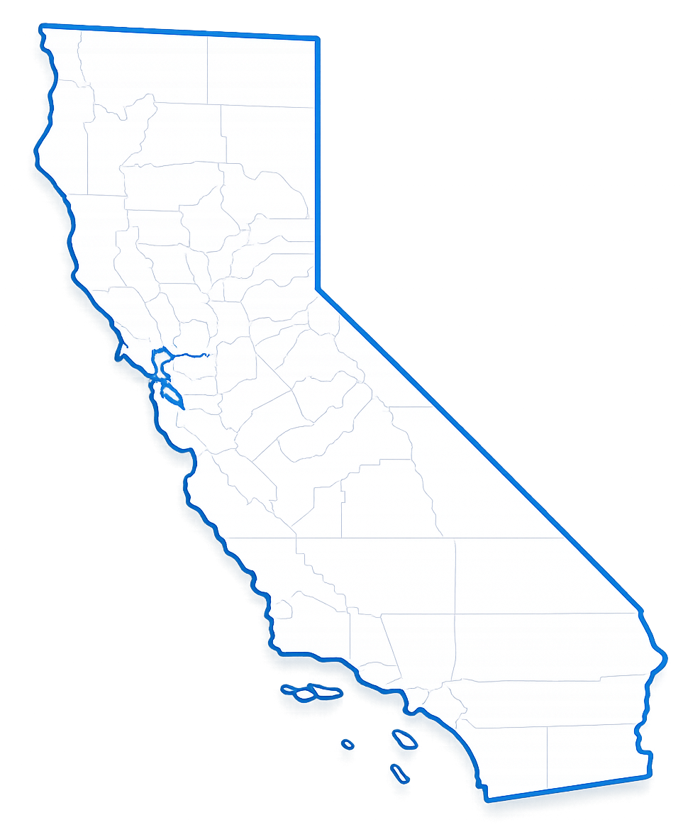 California service areas map for Next Phase Development Group