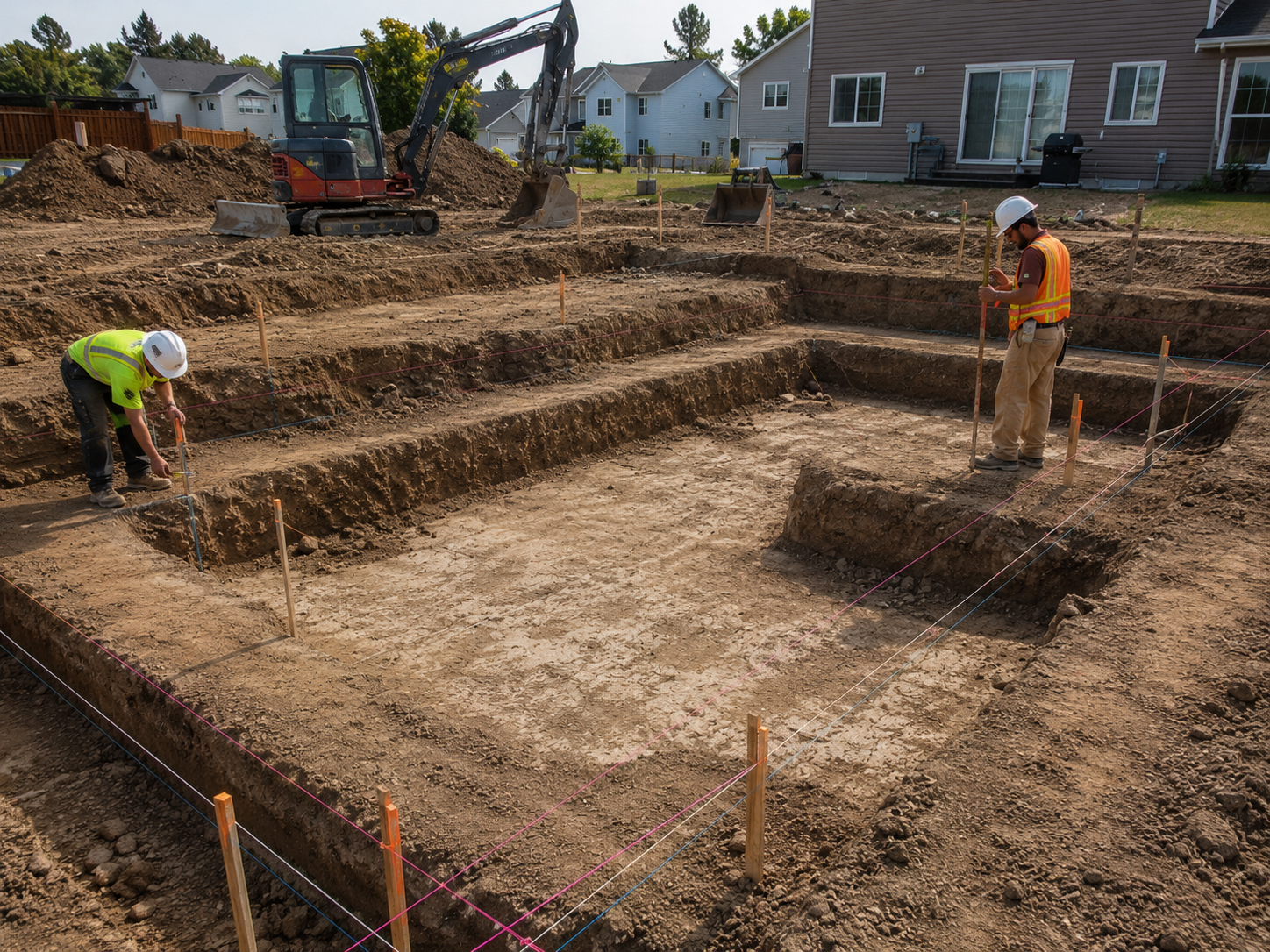 Footing excavation project