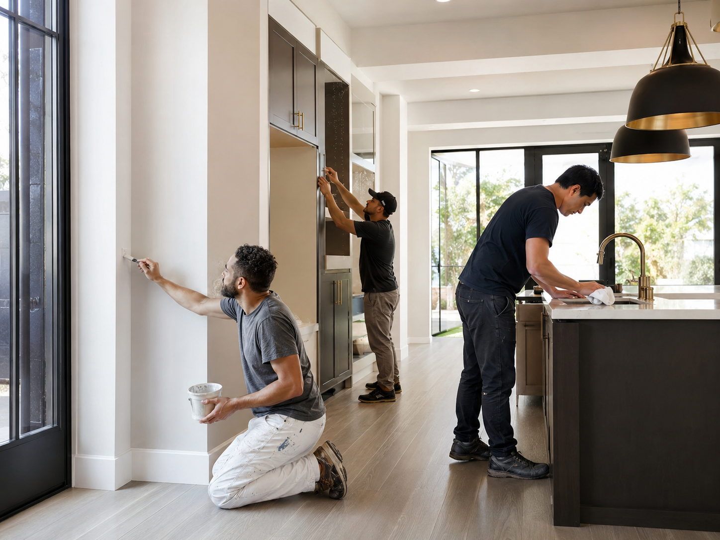 Finish touch up painting