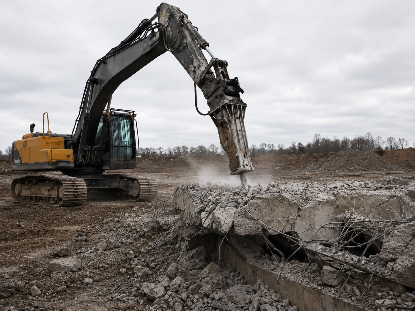 Concrete demolition project