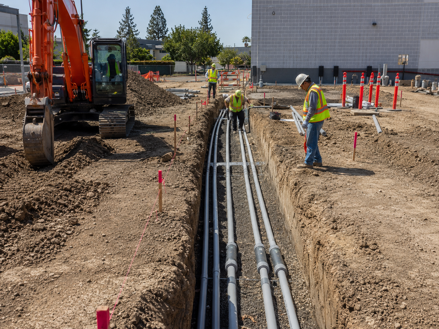 Electrical trenching project