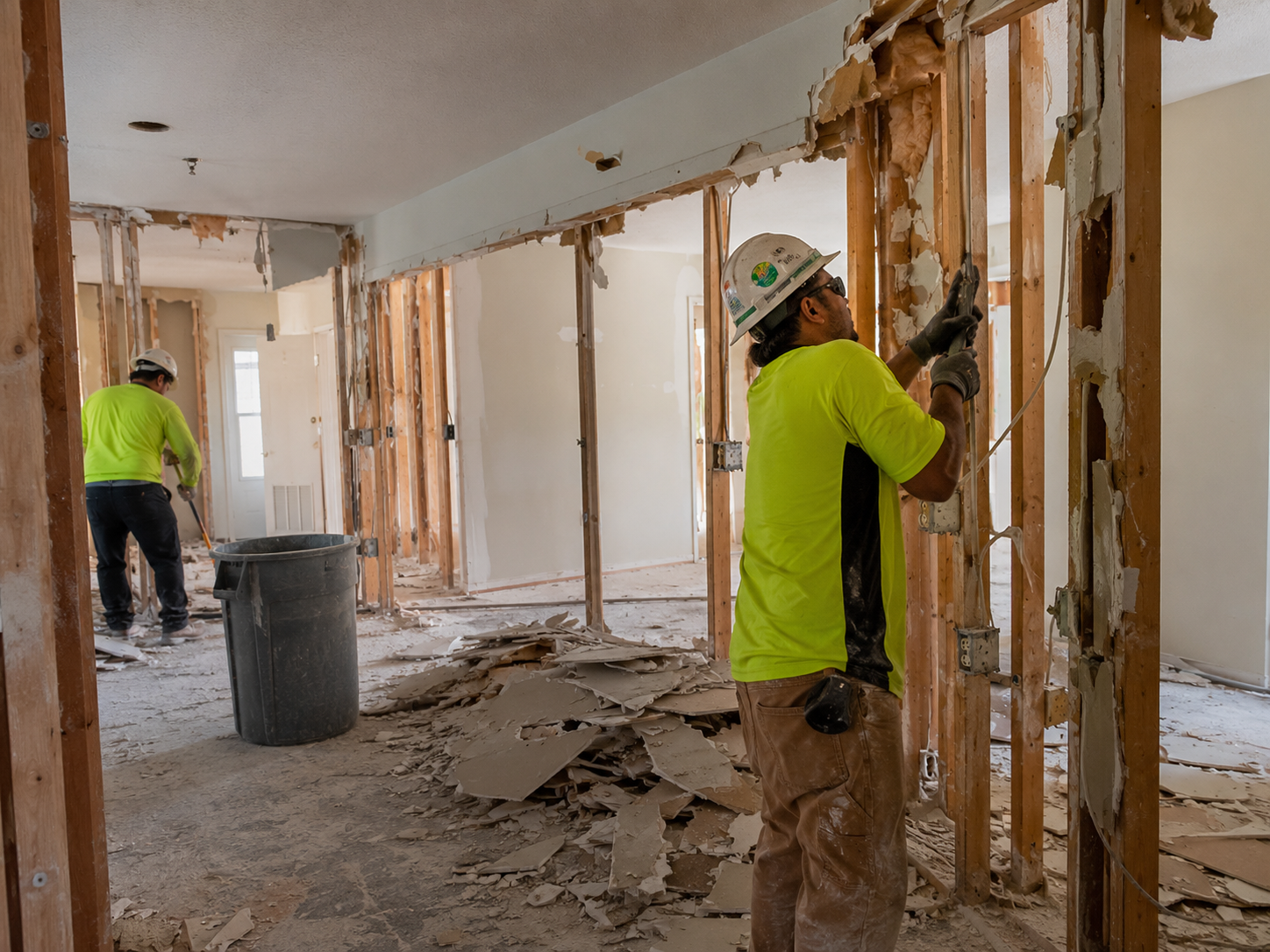 Interior demolition project preparing a property for renovation