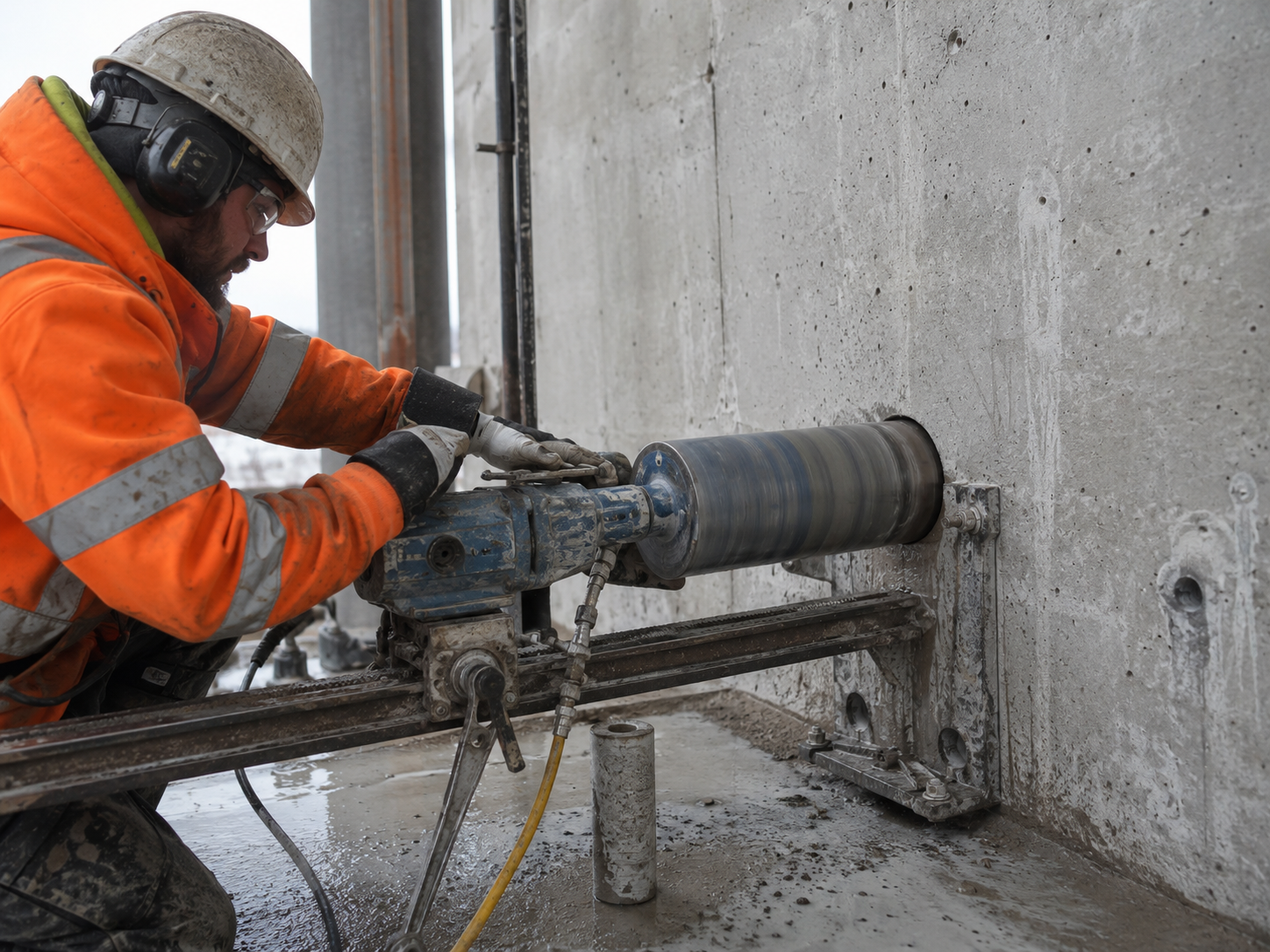Core drilling work