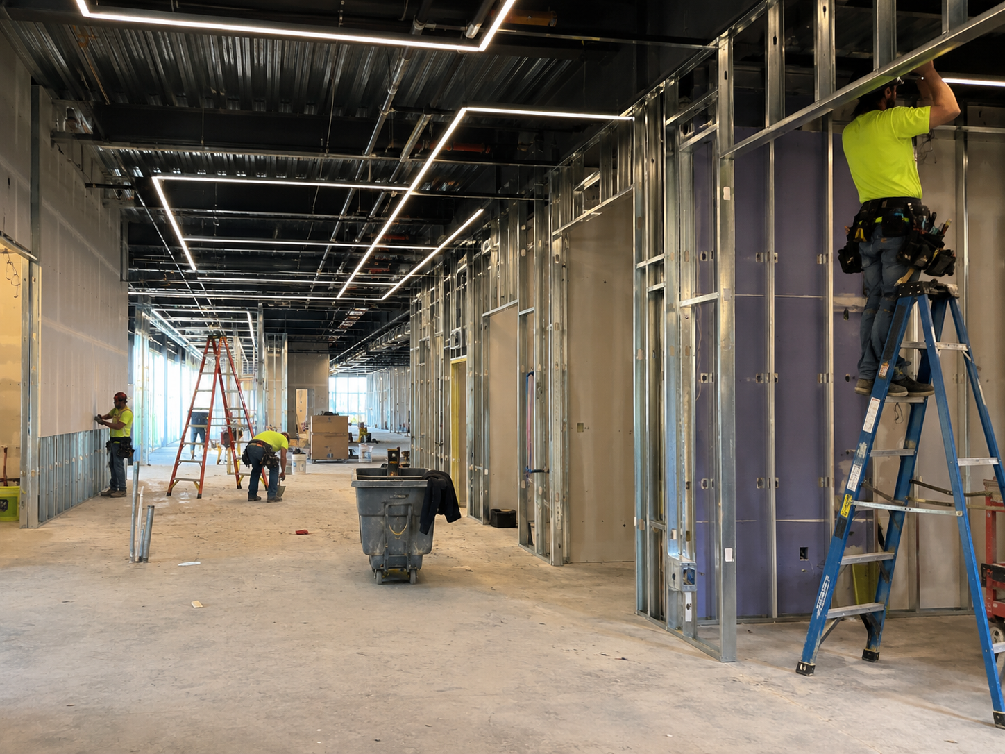 Commercial build-out project for a business property