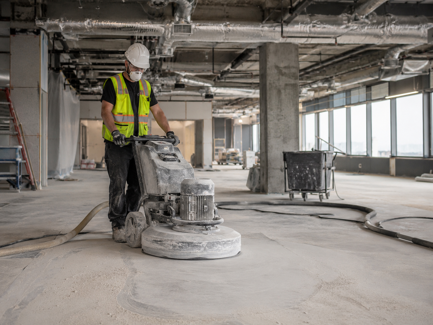 Concrete grinding project