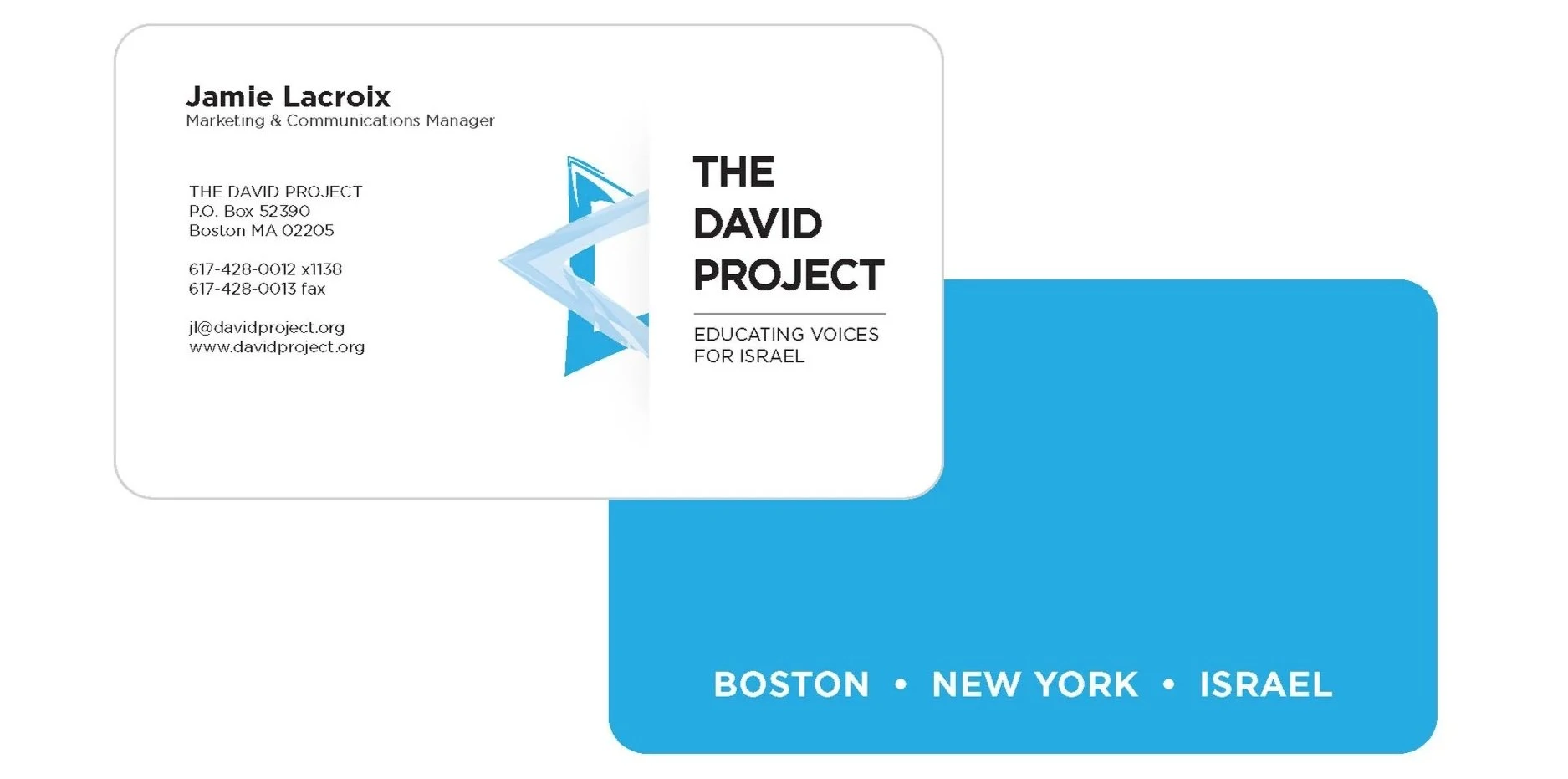 The identity across print and digital materials