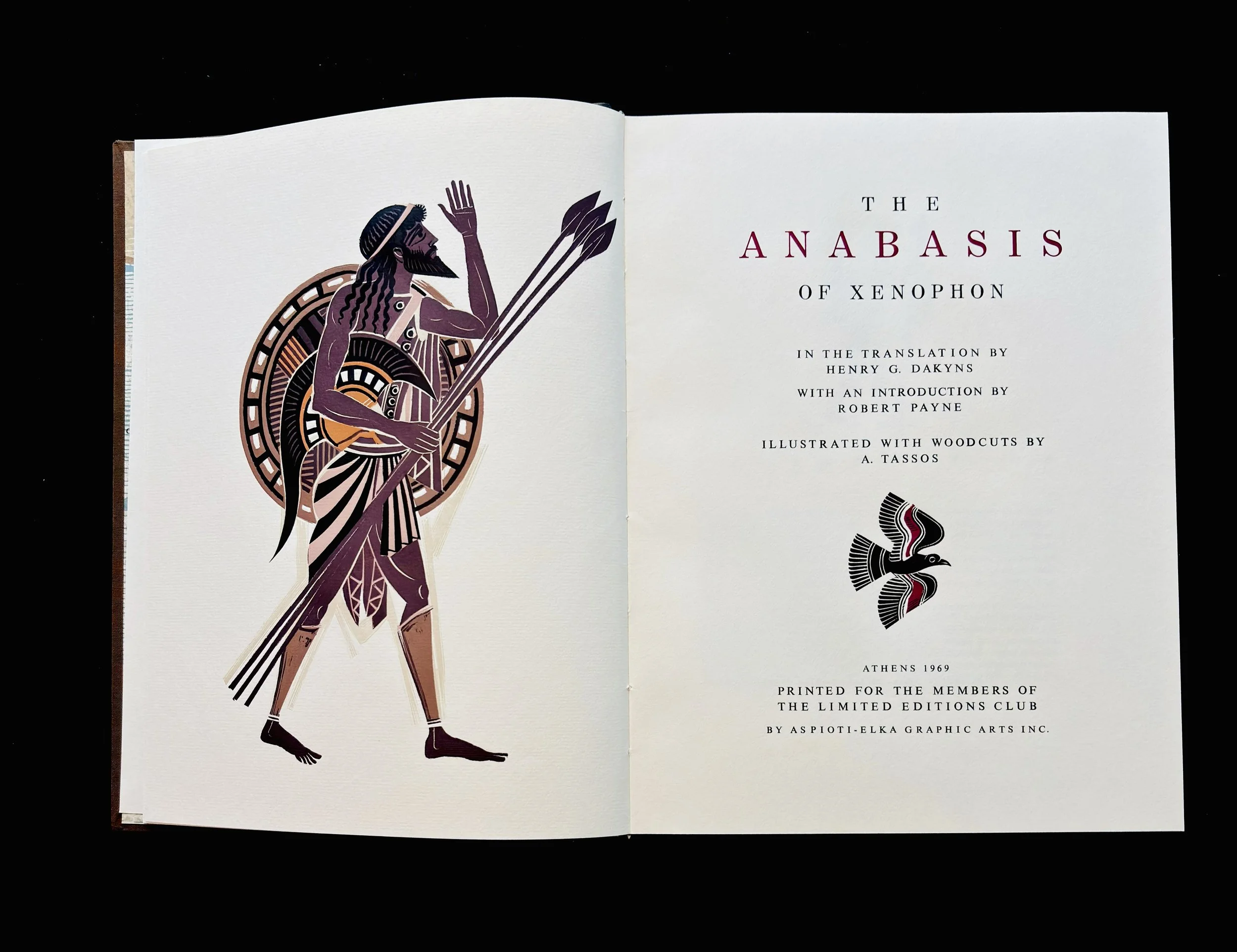 Frontispiece — The Anabasis of Xenophon · A. Tassos · The Limited Editions Club, 1969