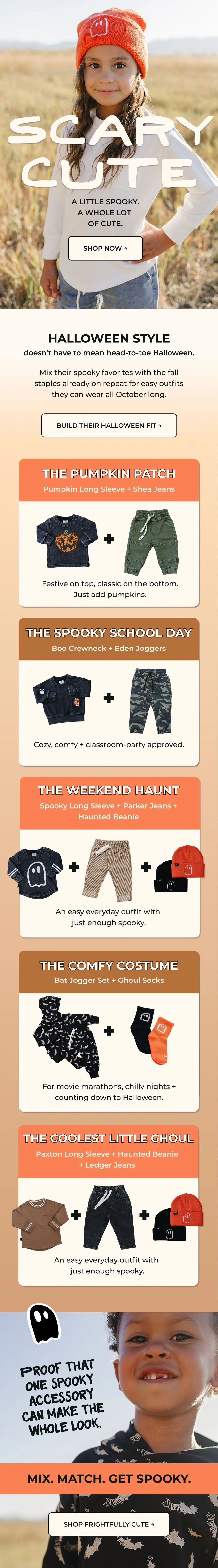 Halloween Campaign email we designed