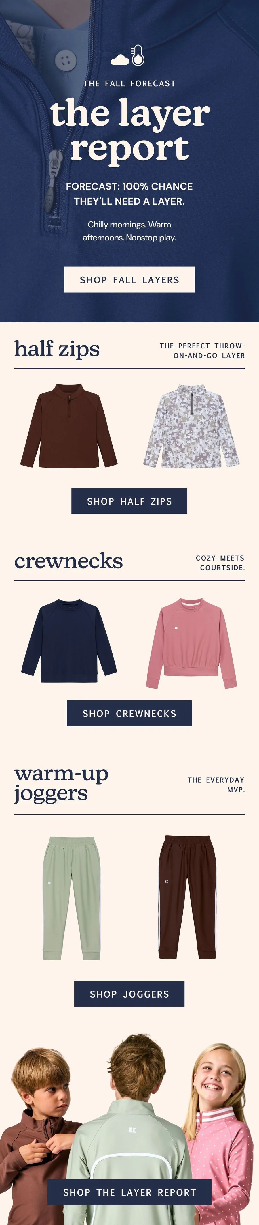 Seasonal Campaign email we designed