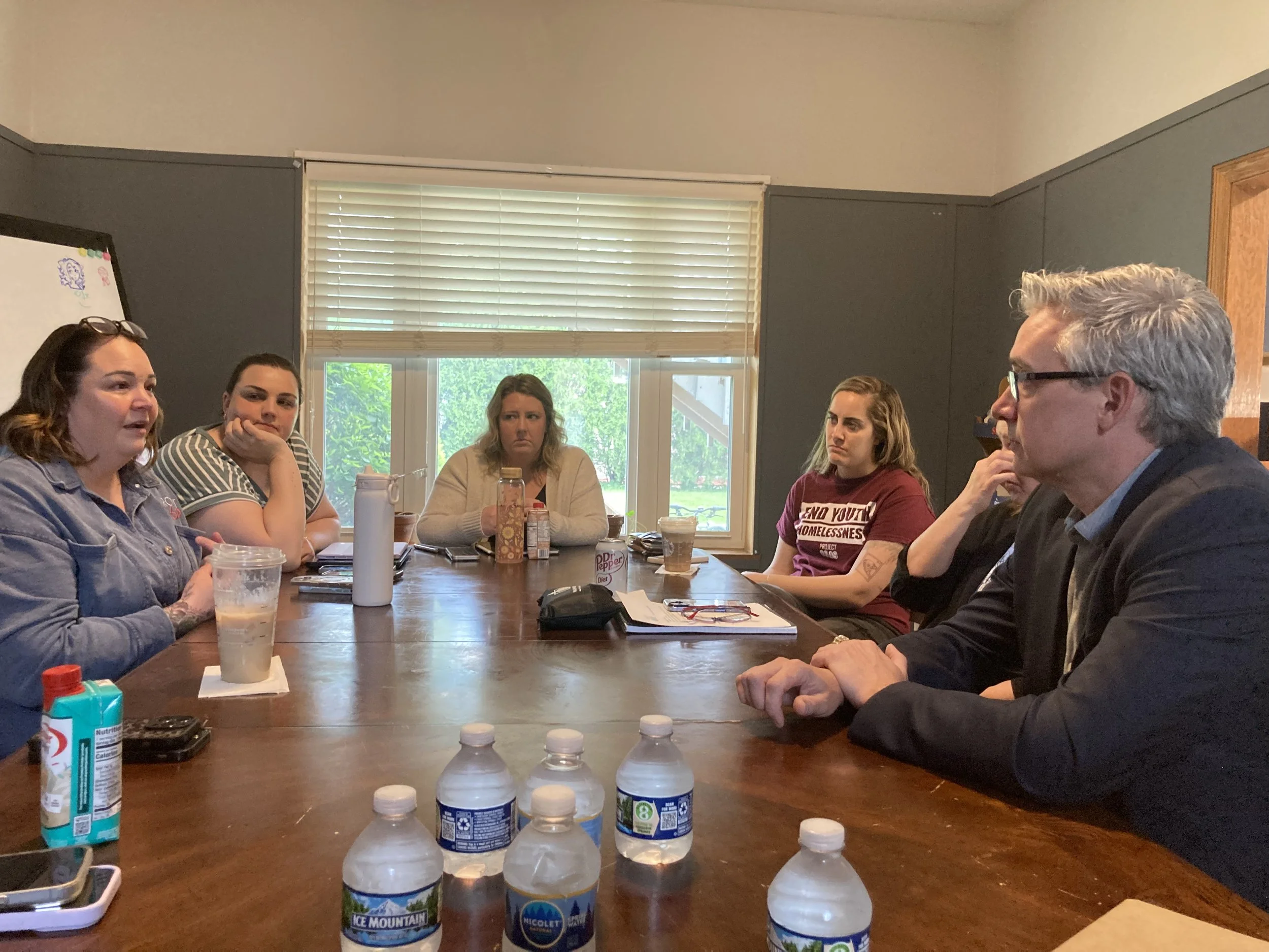 Peter Burgelis on the campaign trail